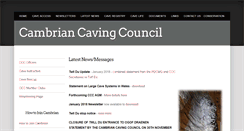 Desktop Screenshot of cambriancavingcouncil.org.uk